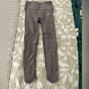 Gray gym shark leggings, size x small